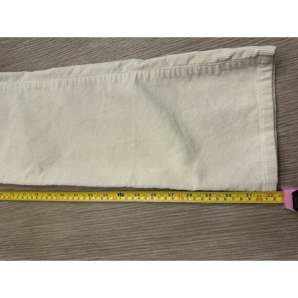 Lauren Jeans Co Ralph Lauren Cream Corduroy Pants Women's Sz 8 Bootcut Academia - Picture 9 of 11